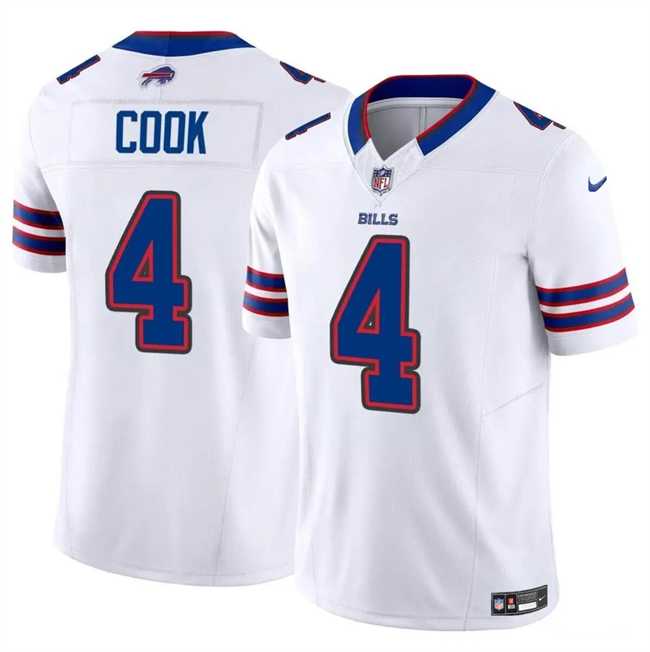 Men & Women & Youth Buffalo Bills #4 James Cook White 2023 F.U.S.E. Vapor Untouchable Limited Jersey->buffalo bills->NFL Jersey